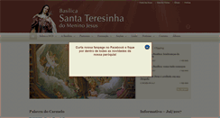 Desktop Screenshot of basilicasantateresinha.org.br