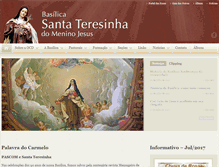 Tablet Screenshot of basilicasantateresinha.org.br